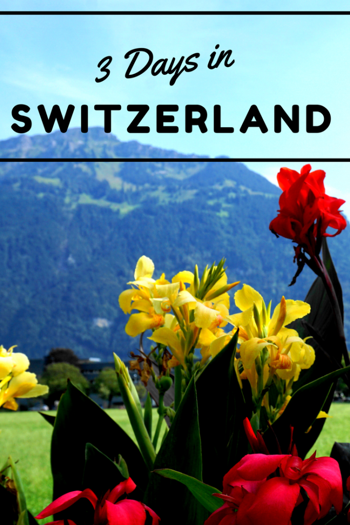 3 Days in Switzerland: Interlaken, Bern, Unterseen, Lucerne, Schyinge Platte