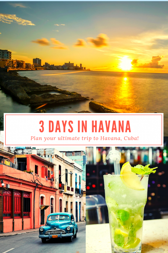 Plan an epic 3 days in Havana, Cuba! #havana #cuba #travelcuba #malecon #elmorro