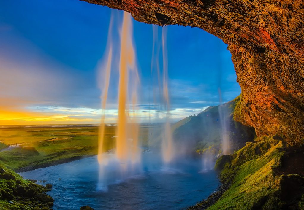 Iceland Seljalandsfoss waterfall on Iceland's South Coast