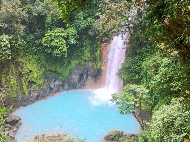 Rio Celeste Costa Rica waterfall