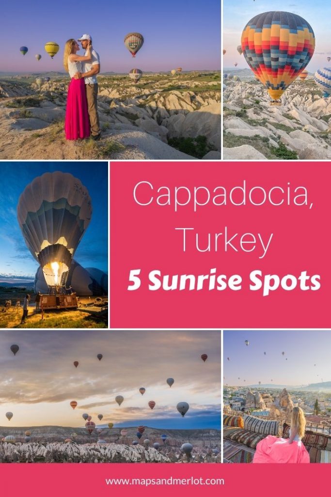 5 top sunrise spots in Cappadocia to see hot air balloons