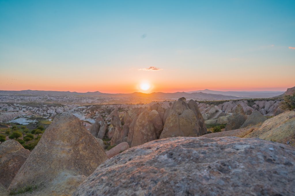 sunset spots in Cappadocia - Red Valley