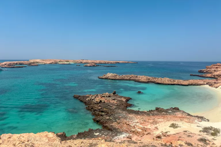 Visiting Daymaniyat Islands in Oman - views from above